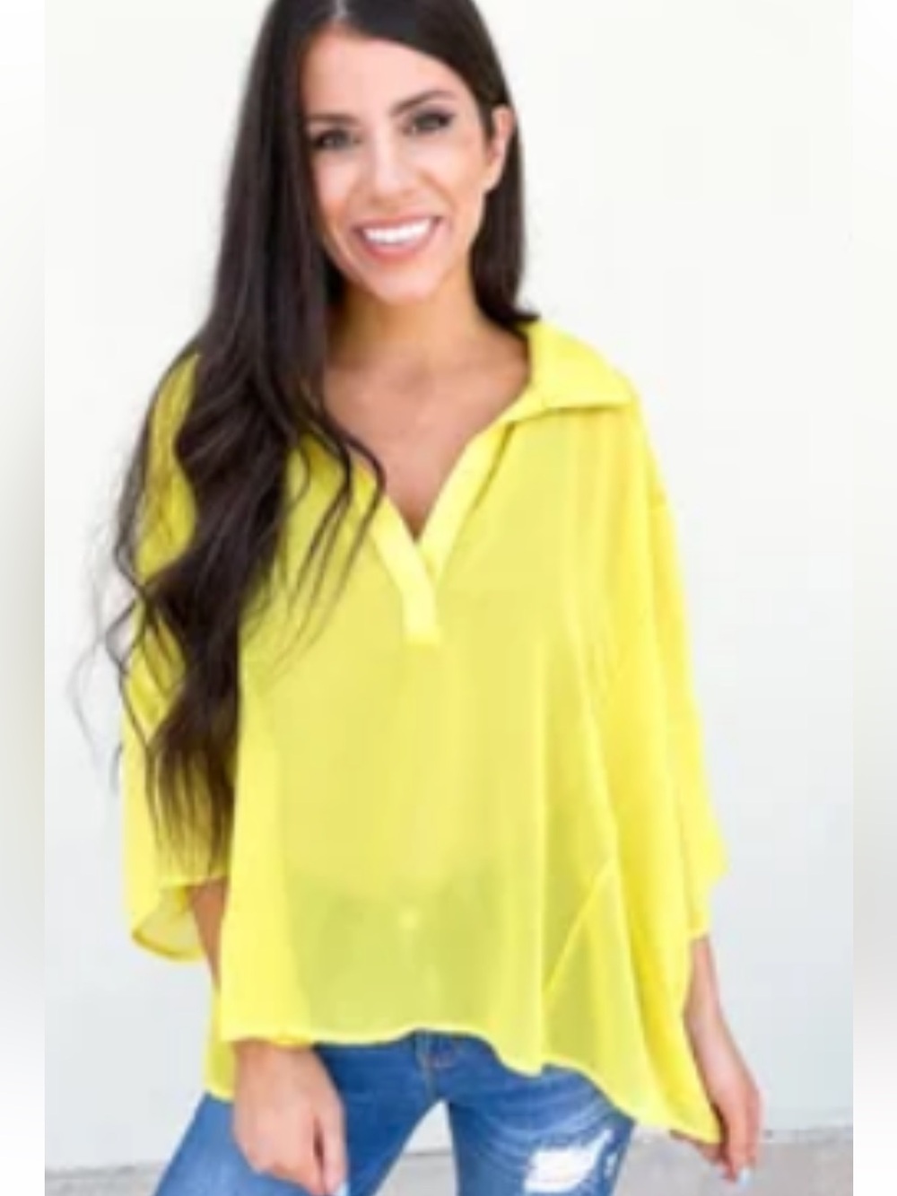 NWOT CES FEMME FLOWY BLOUSE